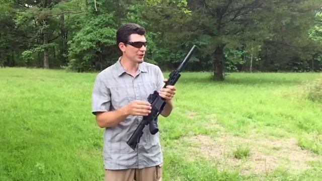Suppressed 9mm on Full Auto M16A1 Lower смотреть онлайн