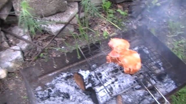 Как готовить стейк свиной на гриле. | How to cook pork steak on the grill. смотреть онлайн