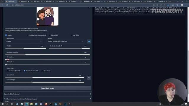 Как пользоваться ControlNet: Дополнительные настройки для нейросети на Automatic1111 смотреть онлайн
