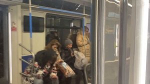 Поездка на поезде Москва 2019 81-765.4 на Сокольнической линии Коммунарка - Бульвар Рокоссовского