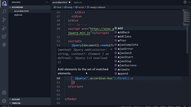 Accordion create by custom jQuery смотреть онлайн