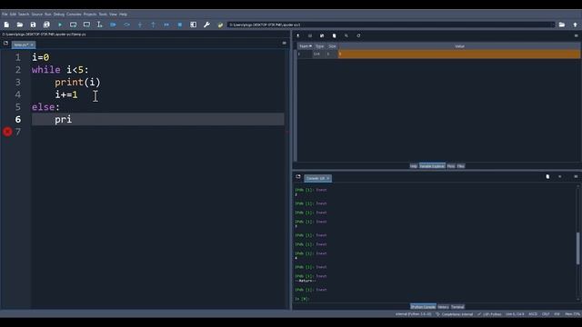 Python While Else Loop Explained in Simple Debug Mode смотреть онлайн