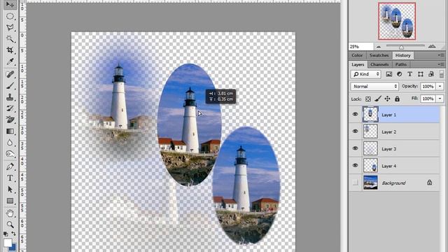Adobe Photoshop - Растушевка границы выделенной области смотреть онлайн