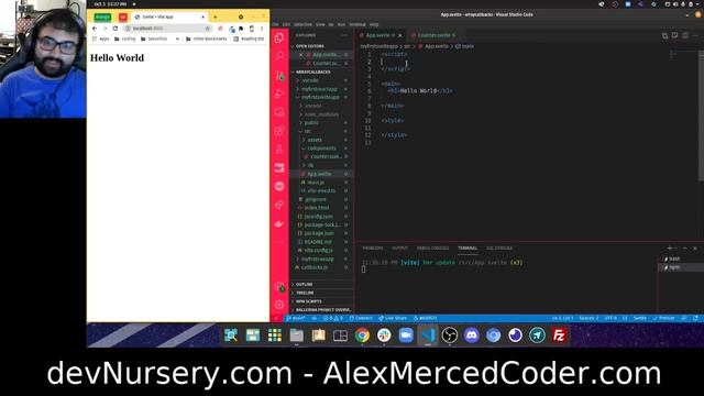 AM Coder - Intro to Svelte in 15 Minutes - (Setup, components, state, props, directives, events) смотреть онлайн
