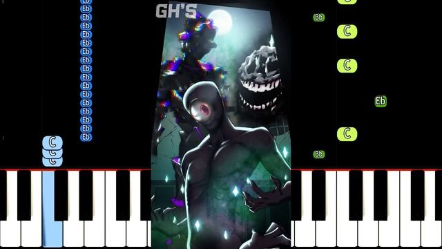 Give me candy - Roblox DOORS Animation - EASY Piano Tutorial смотреть онлайн