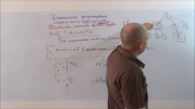 Динамическое программирование (новый курс) 8-4 Независимое множество вершин (Dynamic programming) смотреть онлайн