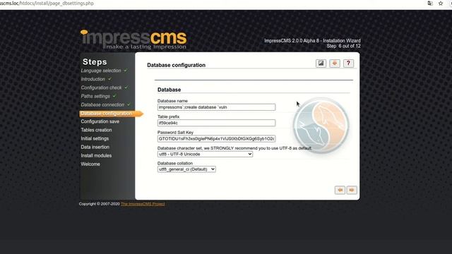 SQL injection when configuring a database vulnerability poc смотреть онлайн