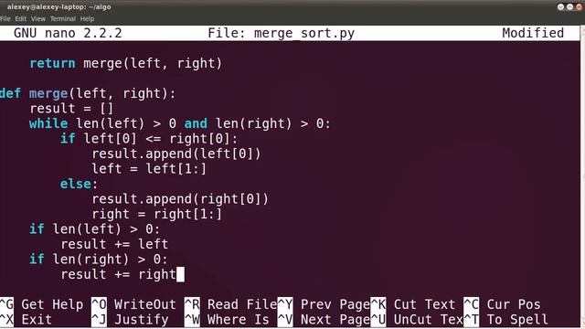 Сортировка слиянием (merge sort) смотреть онлайн