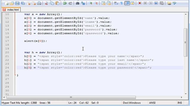 JAVA SCRIPT PART 38 Final Project Create a Simple Validation Form 35 смотреть онлайн