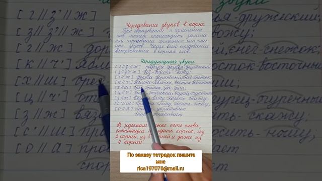 Чередование звуков в корне смотреть онлайн