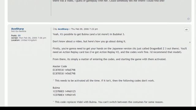Game Sleuth: Bulma Hidden In Dragon Ball Z: Budokai 3?
