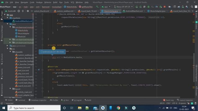 Android Complete Music Player App Tutorials | Android Music Player UI /UX Design смотреть онлайн