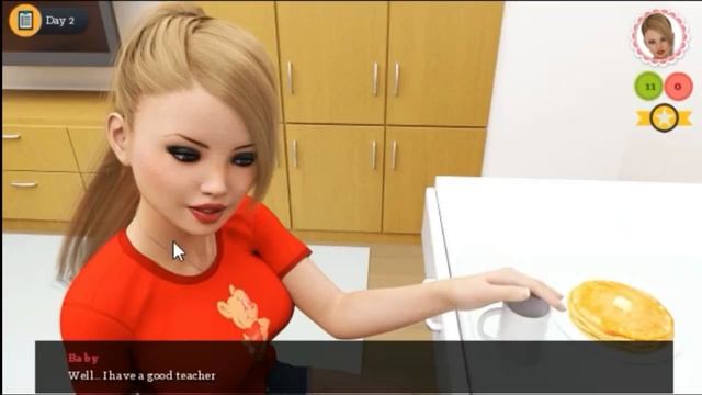 Walkthrough Gameplay Dating My Daughter - Day 1 - Get 17 FP And 1 LP #1