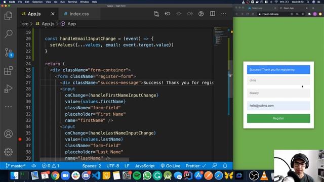 How to make a Basic Form using React Hooks | Beginner React Projects смотреть онлайн