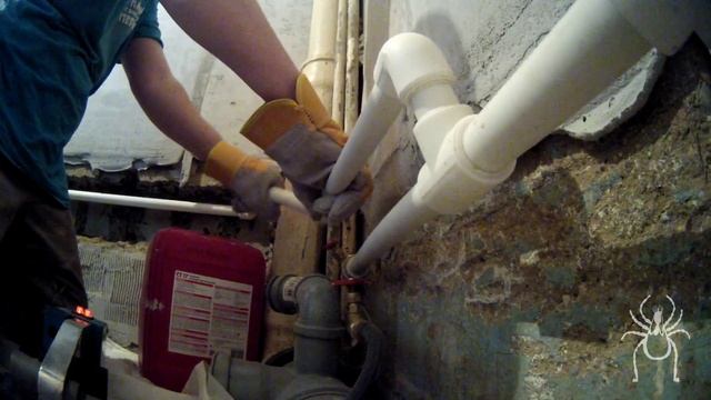 Пример: пайка полипропиленовых труб в труднодоступном месте. смотреть онлайн