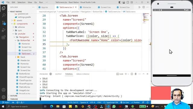 Tab Navigation Icons in React Native Typescript #20 | Dr Vipin Classes смотреть онлайн