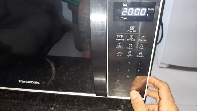 micro-ondas Panasonic ST27L mostrando suas funções смотреть онлайн