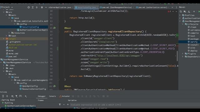 Spring authorization server #1 - Client credential flow смотреть онлайн