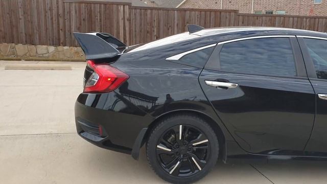 2016 Honda Civic Touring, Save approx $1400 on wheels, cheap mods, smoked side light, Type R spoile смотреть онлайн