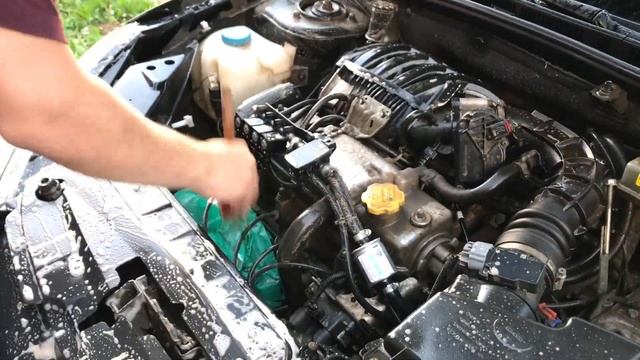 Lada Granta FL #2 Мойка двигателя по пунктам | Подробное видео смотреть онлайн