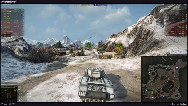 ► Churchill III 📍Sacred Valley || World of Tanks (WoT) Churchill III Gameplay смотреть онлайн