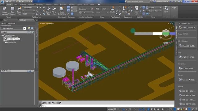 AutoCAD Plant 3D Invoking Commands смотреть онлайн