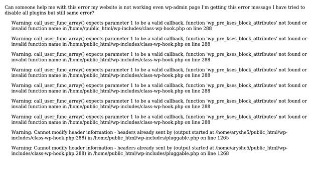 Wordpress: class-wp-hook.php on line 288 (3 Solutions!!) смотреть онлайн