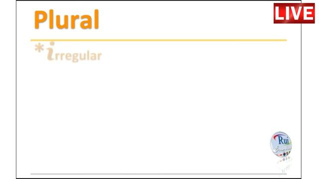 Aula de inglês: PLURAL S ES IES VES i смотреть онлайн