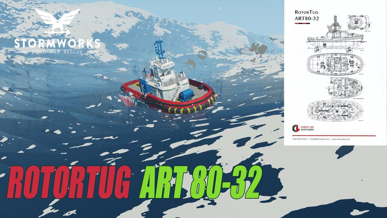 Stormworks: Industrial Frontier DLC - Новый Буксир - RGB - логика смотреть онлайн