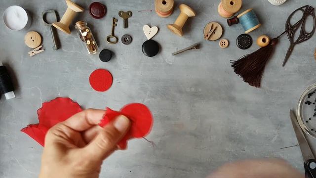 Как сделать своими руками цветок мак из шифона. Брошь или заколка смотреть онлайн