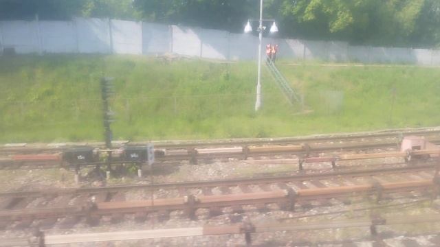 Перегон метро "Измайловская"-"Партизанская". Депо ТЧ-3 Измайлово. На поезде 81-740.4/741.4 "Русич". смотреть онлайн