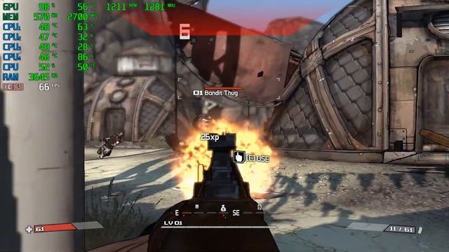 Borderlands | GTX 750Ti 2GB + i5-2310 + 12GB RAM смотреть онлайн