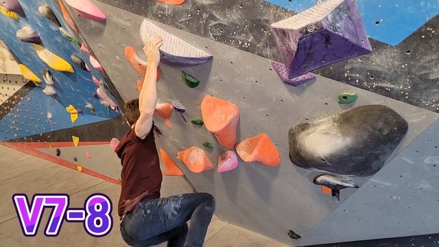HOW HARD CAN WE CLIMB? || Indoor Rock Climbing || Bro & Sis Bouldering смотреть онлайн