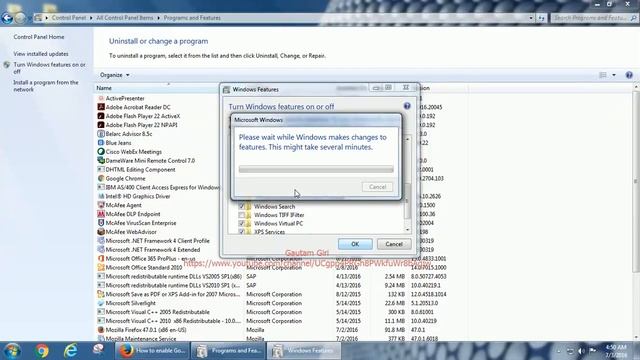 How to disable Telnet Client in Windows 7 смотреть онлайн