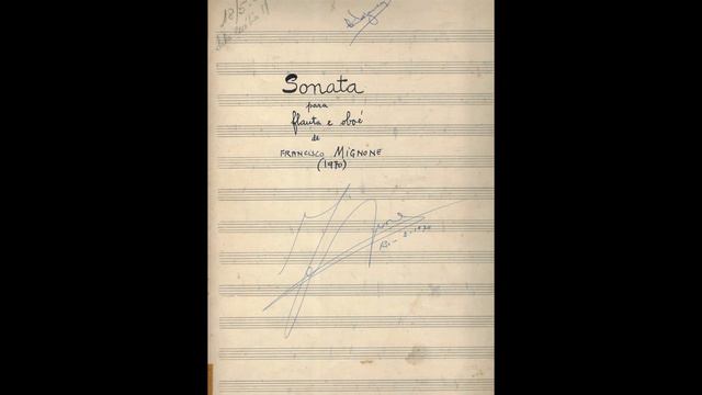 Francisco Mignone Sonata para Flauta e Oboé 1970 смотреть онлайн