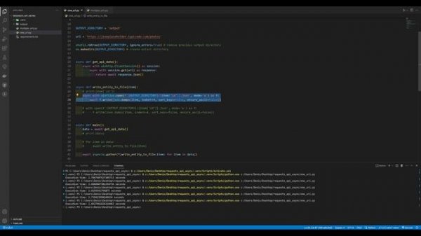 Парсим данные API с помощью Python: requests, asyncio, aiohttp и сохраняем с помощью aiofiles
