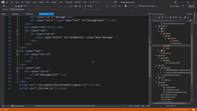 Tutorial 4 - Realtime One to One Chat Application using SignalR in Asp.Net Core 3.1 & 5.0 смотреть онлайн