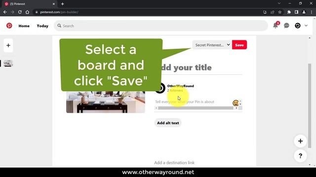 How To Image Search On Pinterest Desktop (Step-1) смотреть онлайн