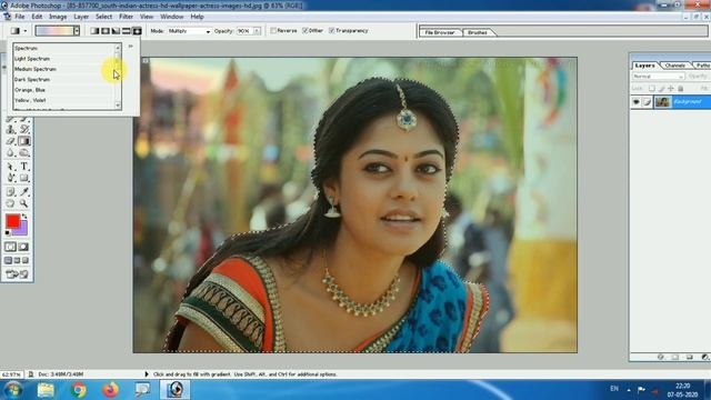 How to Use Gradients Tool in Adobe Photoshop 7.0 | Photoshop 7.0 Odia Tutorial смотреть онлайн