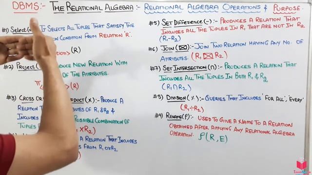 4.2- Relational Operations In Relational Algebra | Relational Algebra- relational database operator смотреть онлайн