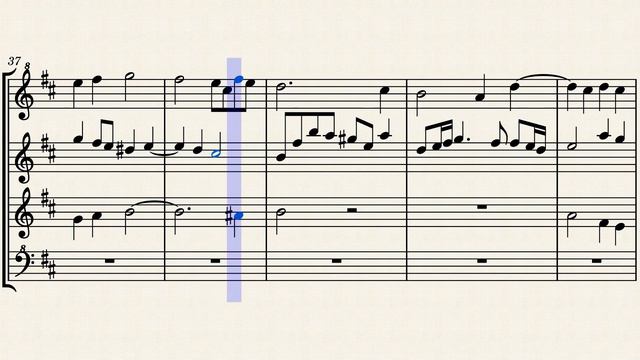 P 52,10 Pachelbel Johann, Chorales Preludes, 'Vom Himmel hoch, da komm' ich her', Recorder Quartet смотреть онлайн