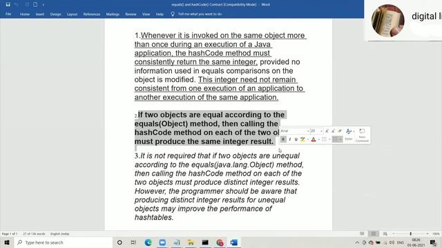 # video 122# Concepts of JAVA Programming - equals and hashcode смотреть онлайн