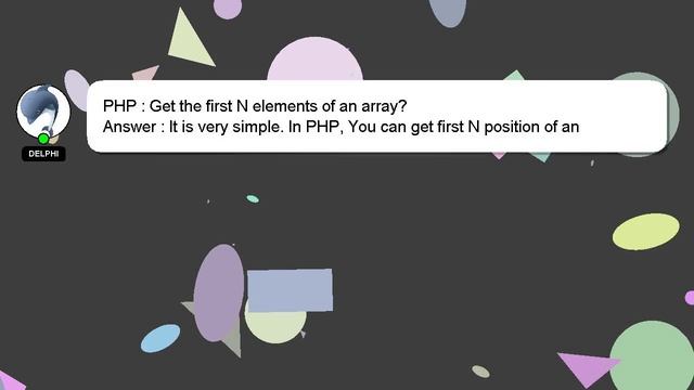 PHP : Get the first N elements of an array? смотреть онлайн