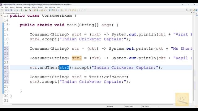 Java 8 Consumer || Predefined Functional Interfaces in Java 8 || Java by Ponnam Jay || core java || смотреть онлайн
