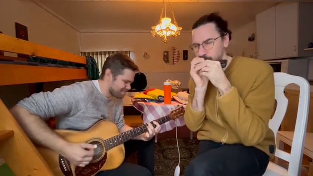 Winter Wonderland - guitar and harmonica смотреть онлайн
