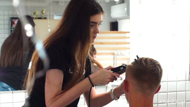 Работа девушки барбера (съёмка и монтаж видео) #barber #barbershop #харьков