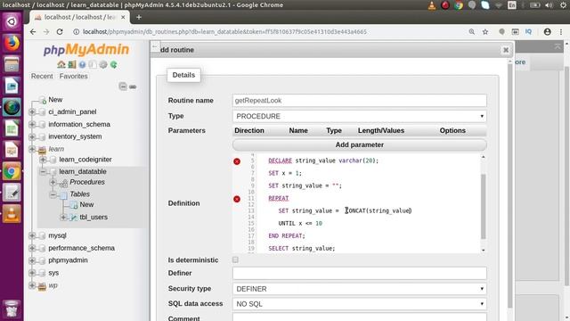 MySQL Stored Procedure Beginners Tutorial #12 - Loop Statements MySQL Stored Procedure | Repeat Loo смотреть онлайн