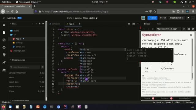 01 react three fiber first scene смотреть онлайн