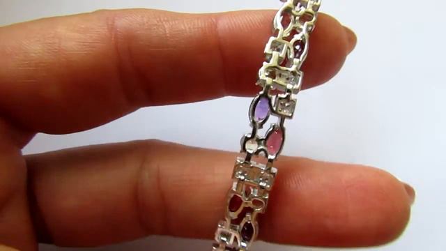 Браслет с топазами, аметистами, гранатами, хризолитами, цитринами, (день) смотреть онлайн