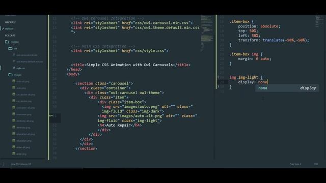 CSS Hover with OWL Carousel Integration смотреть онлайн
